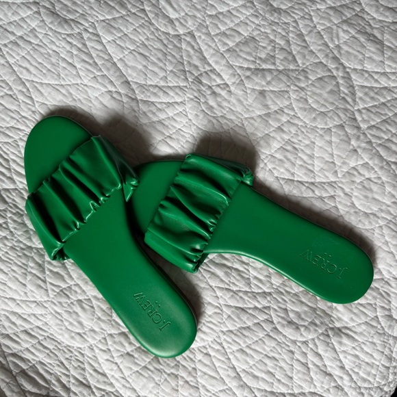 J. Crew Shoes - J. Crew Green Slide Sandal